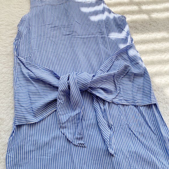 Mind Code NWOT Women's Sleeveless Stripes Tunic Shirt, Blue, Size S/L - Picture 5 of 11